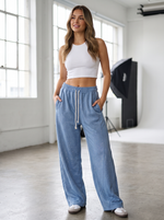 Glitzerhose Blau Model